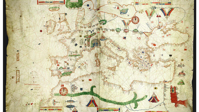 CARTE NAUTICHE ALBINO DE CANEPA 1489
