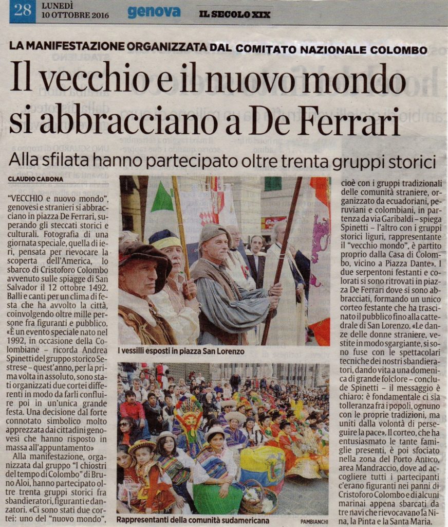 IL-SECOLO-XIX-Genova-Lunedì-10-ottobre-2016-Il-Vecchio-e-il-Nuovo-Mondo-si-abbracciano-a-De-Ferrari.-872x1024 