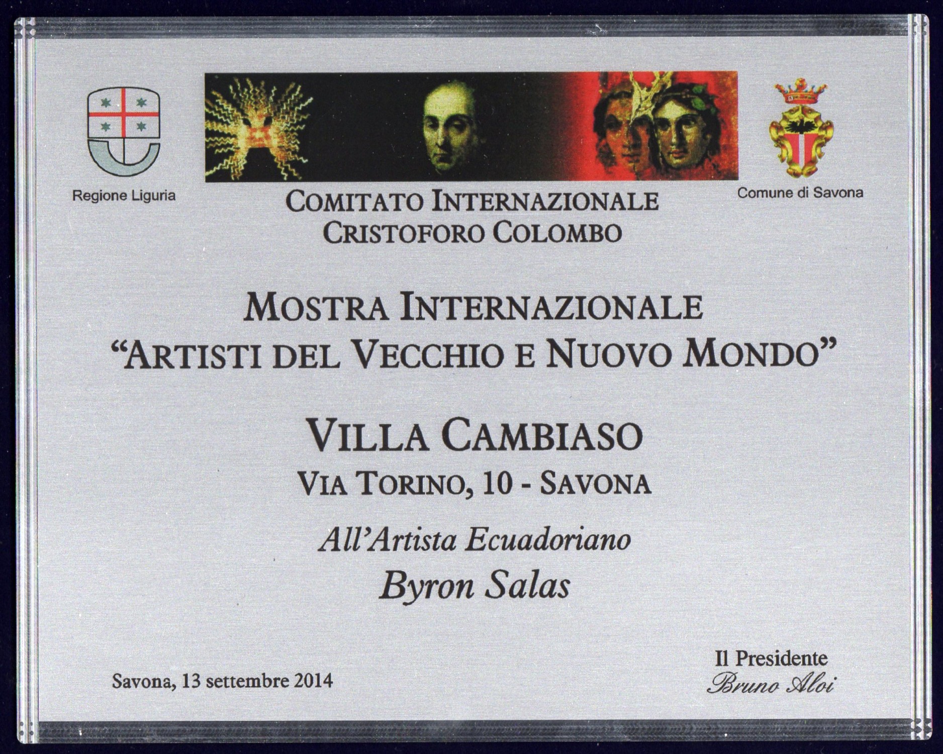 MOSTRA SV Villa Cambiaso Riconoscimento a Byron Salas