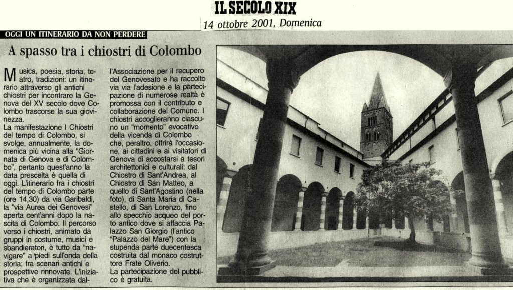 IL-SECOLO-XIX-Domenica-14-ottobre-2001-A-spasso-tra-i-chiostri-di-Colombo.-1024x580  