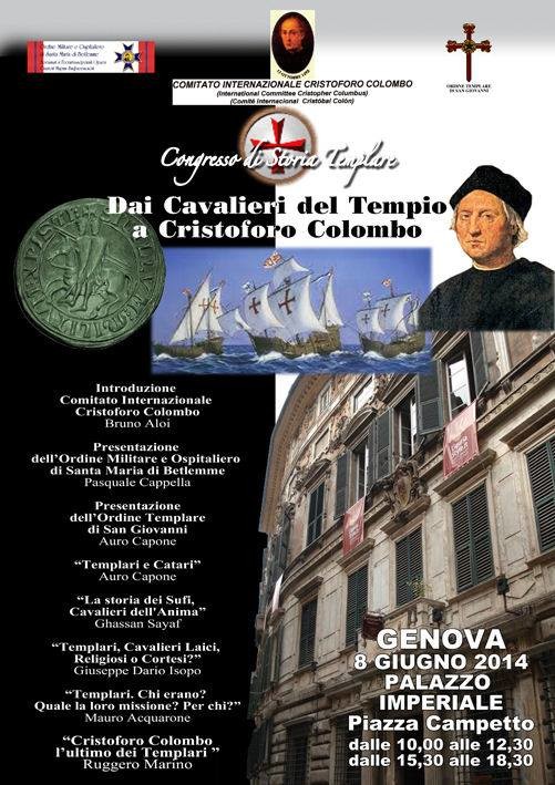 Palazzo-Imperiale-Convegno-Genova-2014 Congresso di Storia Templare " Dai Cavalieri del Tempio a Cristoforo Colombo" - Palazzo Imperiale,Genova-Domenica 8 giugno 2014. Palazzo-Imperiale-Convegno-Genova-2014