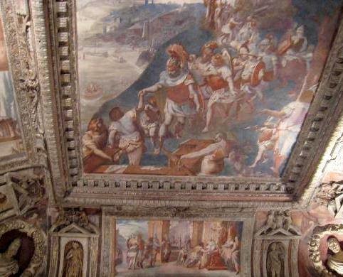 Palazzo-Imperiale-affreschi Aldo Gramondo - Mostra Internazionale "Artisti del Vecchio e Nuovo Mondo"-Palazzo Imperiale Genova-11/22 giugno 2016. Palazzo-Imperiale-affreschi