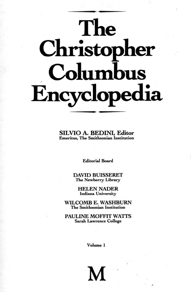 Bedini-2-Vol.-1-670x1024 "The Christopher Columbus Encyclopedia". 1992 Bedini-2-Vol.-1-670x1024