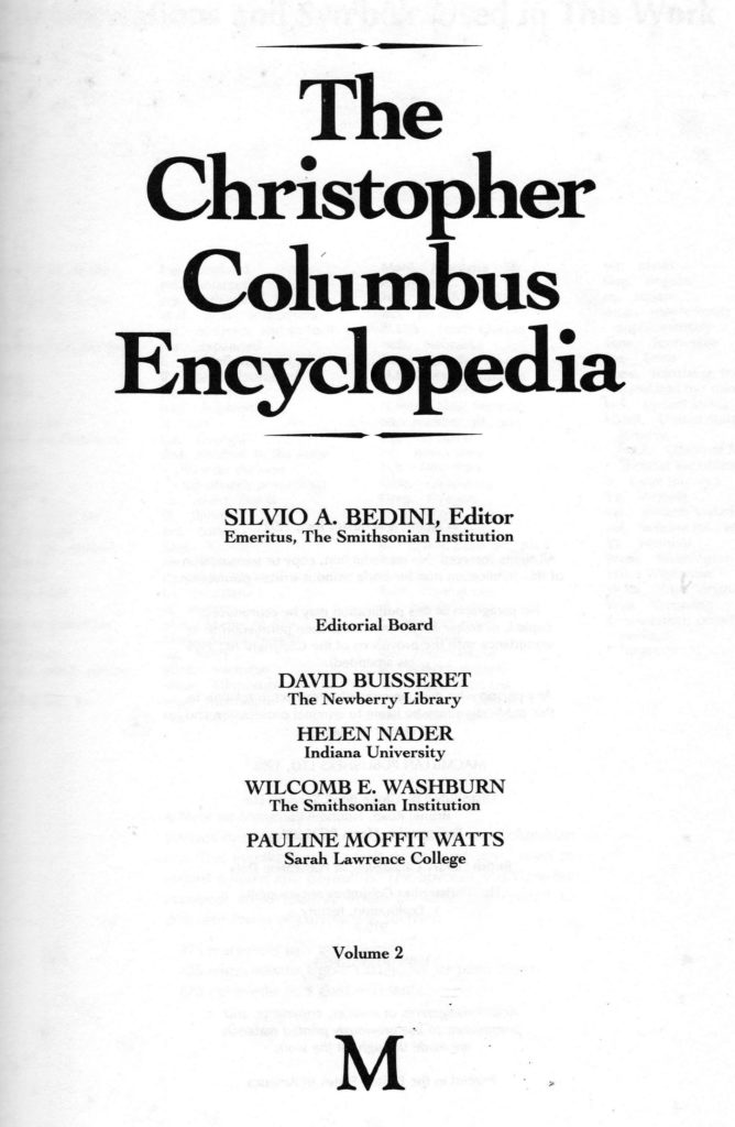 Bedini-Vol.-2-668x1024 "The Christopher Columbus Encyclopedia". 1992 Bedini-Vol.-2-668x1024