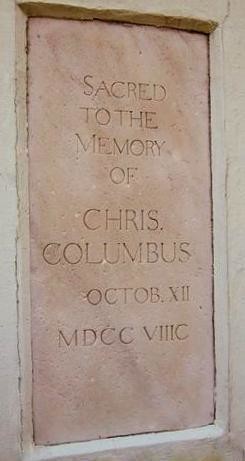 BALTIMORA-SCRITTA Il "Columbus Obelisk" di Baltimora. 1792. BALTIMORA-SCRITTA