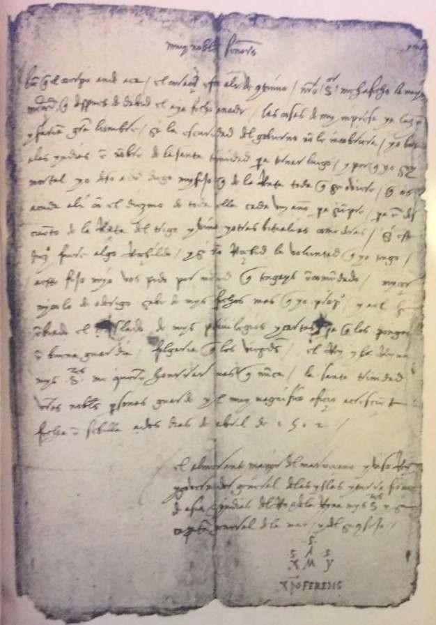LETTERA-BANCO-SAN-GIORGIO-2-APRILE-1502 Lettera ai Protettori del Banco di San Giorgio in Genova. Siviglia, 2 aprile 1502 LETTERA-BANCO-SAN-GIORGIO-2-APRILE-1502